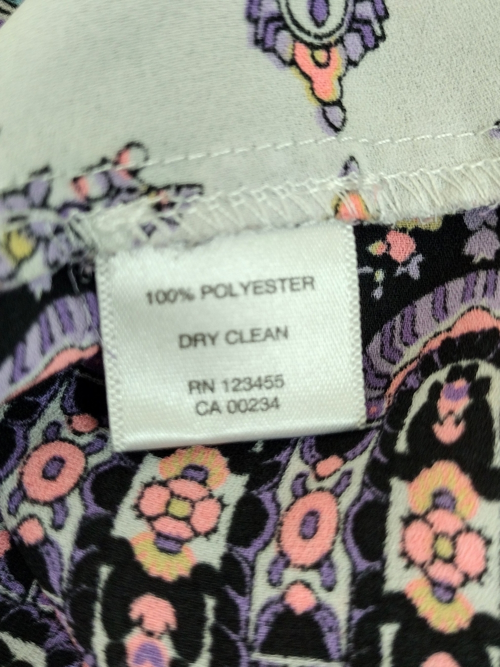 Design Lab Women's Cold-Shoulder Colorful Blouse Size XS - Picture 6 of 6